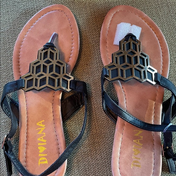 NWT Jaliya black sandals - Picture 1 of 4